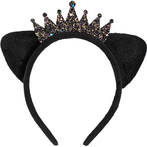 Ушки Кошка Принцесса SETA Decor 21-638BLK-BLK