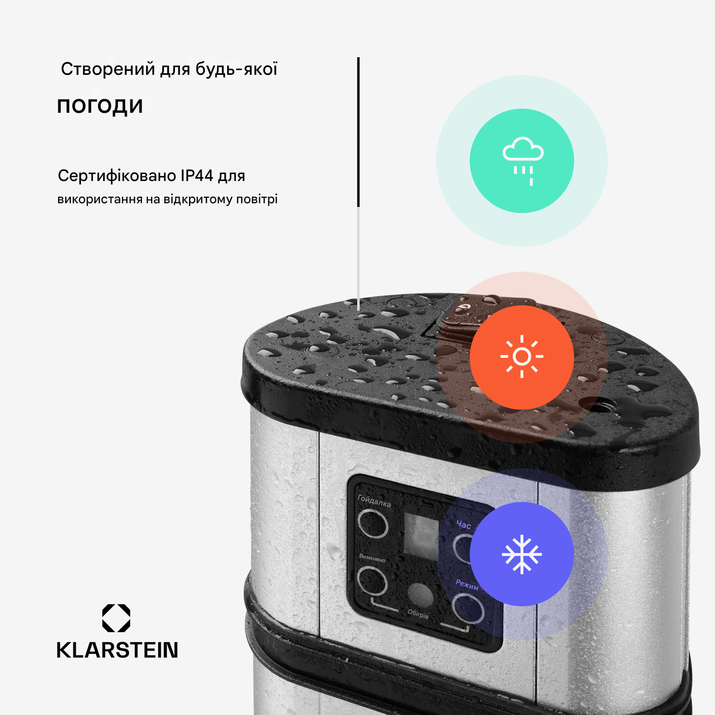 Інфрачервоний обігрівач Blumfeldt Heat Guru 2000 Вт (10033692) - фото 5