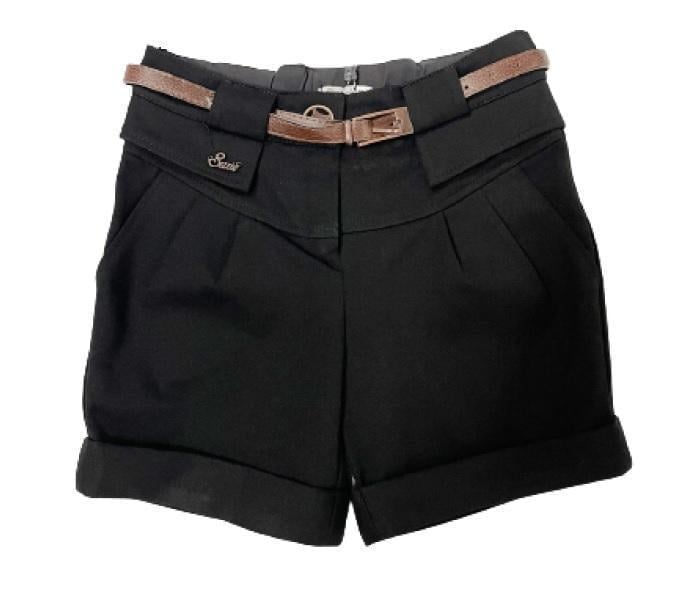 Шорты школьные для девочки Suzie КЛАРИС 03 шерсть 140 см Черный (114201_140)