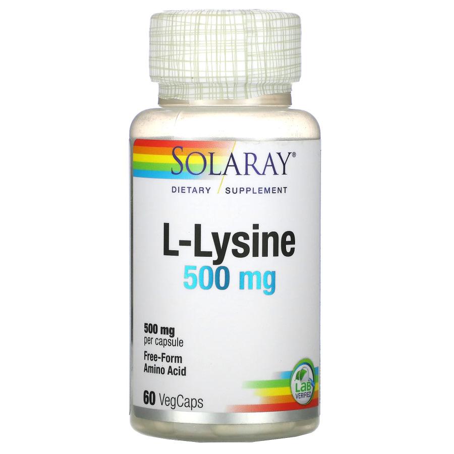 Амінокислота Solaray L-Lysine 500 мг 60 вегакапс. (8050)