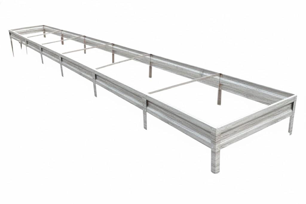 Грядка оцинкованная SIMBUD 0,45 мм 6х0,8 м Білий дуб 3д (30668775)