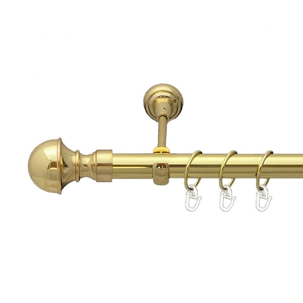 Карниз Orvit Бостон однорядный гладкий 25 мм 200 см Золотой (00-00012663)