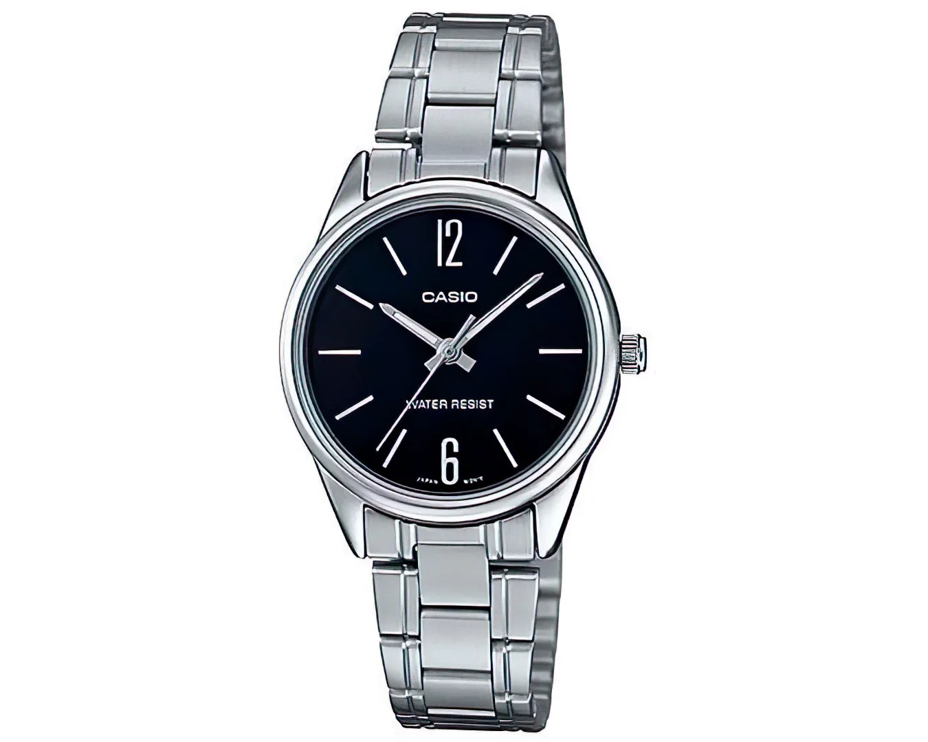 Наручные часы женские Casio LTP-V005D d 30 мм Серебряный/Черный (2459006256)