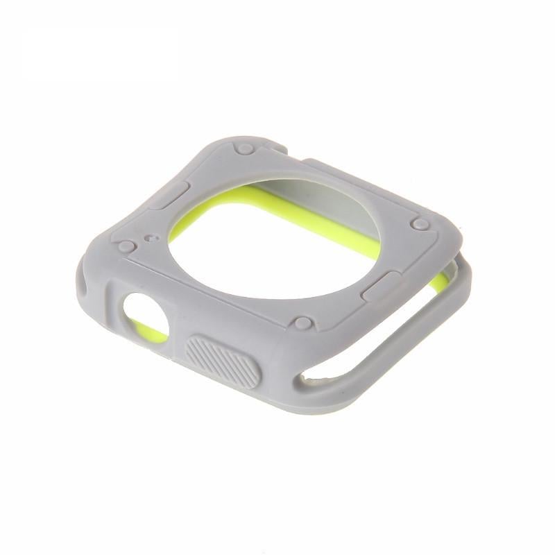 Силиконовый защитный корпус Primo для Apple Watch 42 мм Grey/Yellow (759222060) - фото 5 Силиконовый защитный корпус Primo для Apple Watch 42 мм Grey/Yellow (759222060) - фото 5