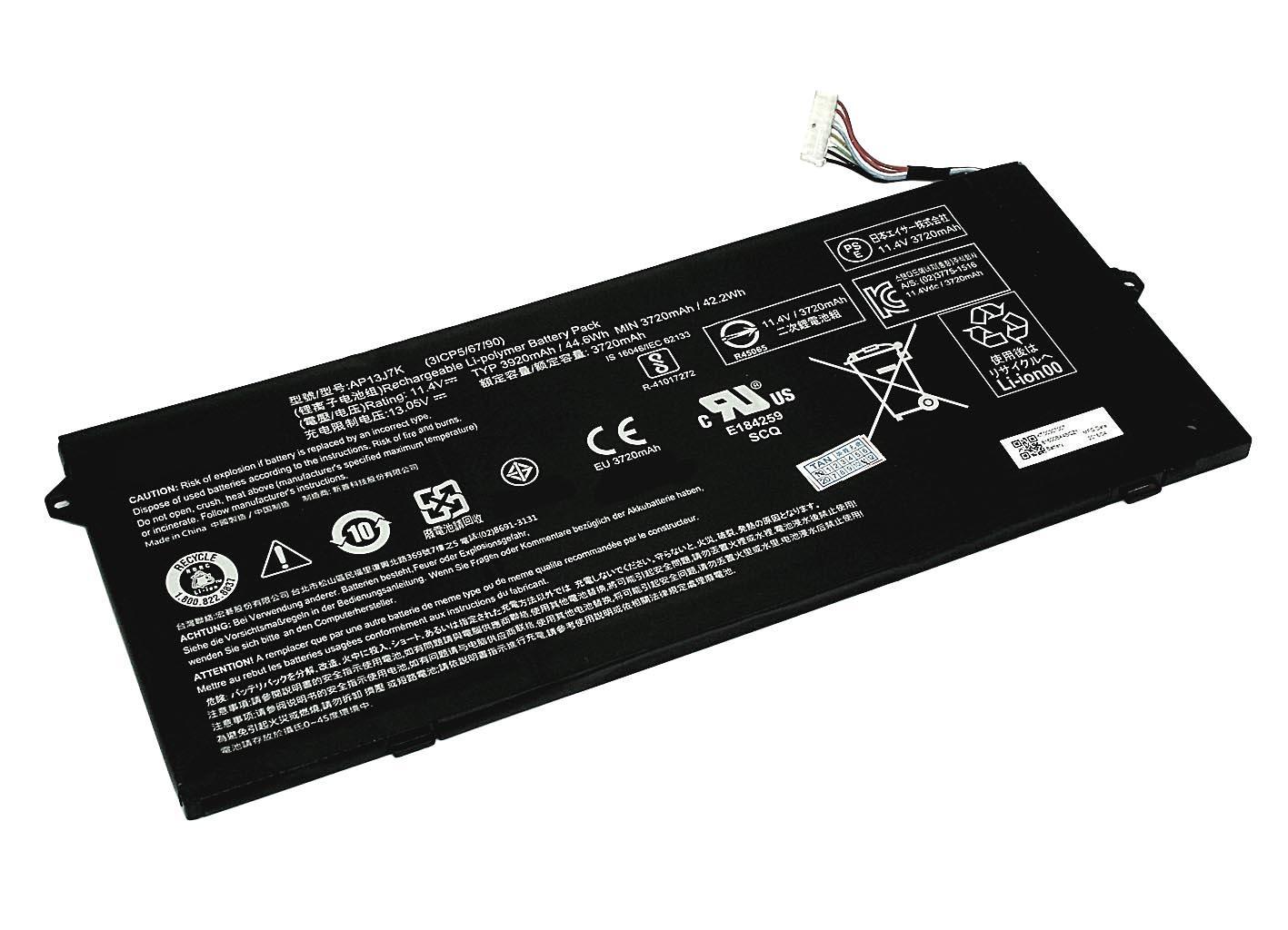 Аккумулятор для ноутбука Acer AP13J7K Chromebook C740 11.4V 3920 mAh (074287)