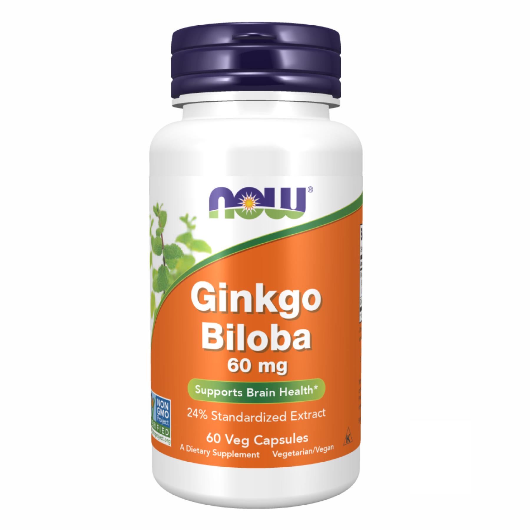 Натуральная добавка Ginkgo Biloba 60 mg 60 vcaps (100-95-9628751-20)
