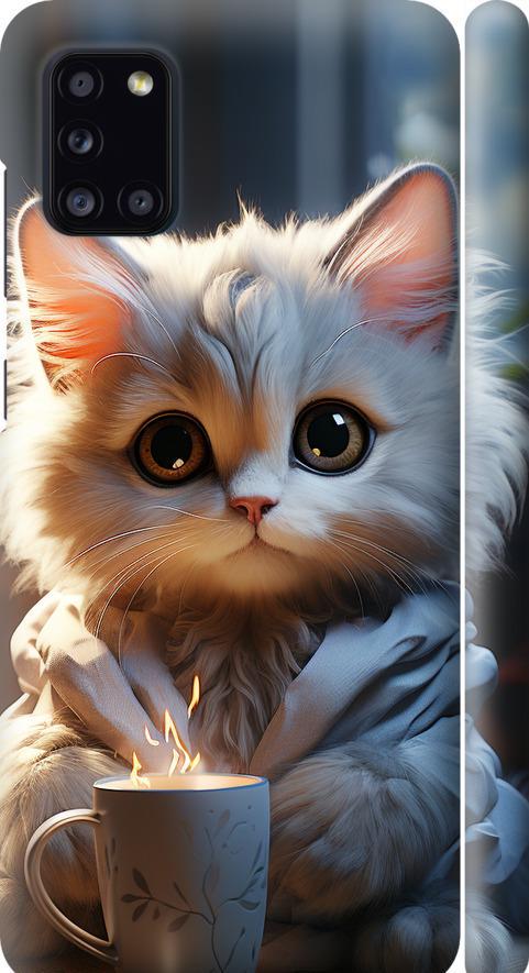 Чехол на Samsung Galaxy A31 A315F White cat (5646m-1908-42517) Чехол на Samsung Galaxy A31 A315F White cat (5646m-1908-42517)