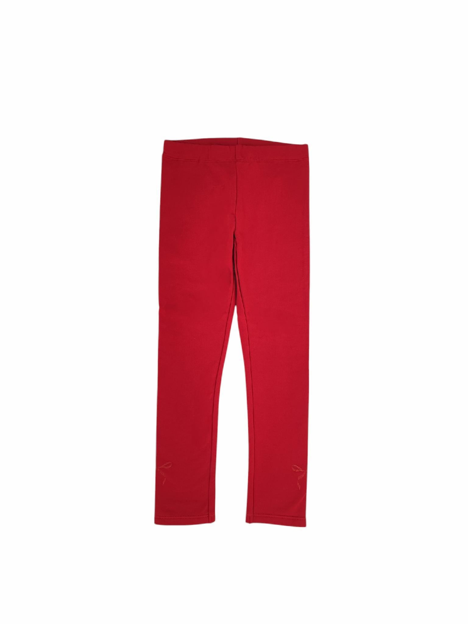 Легінси дитячі теплі для дівчинки H&M 128 см Червоний (25120508G3)