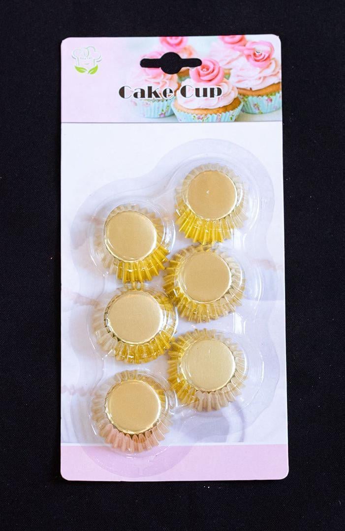 Формы бумажные для кексов 100 шт. 6 см Gold (R97445-6)