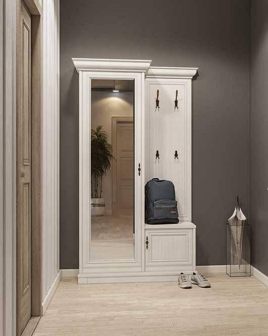 Прихожая Світ Меблів Кантри 1210х435х2050 из ДСП и МДФ Сосна водевиль