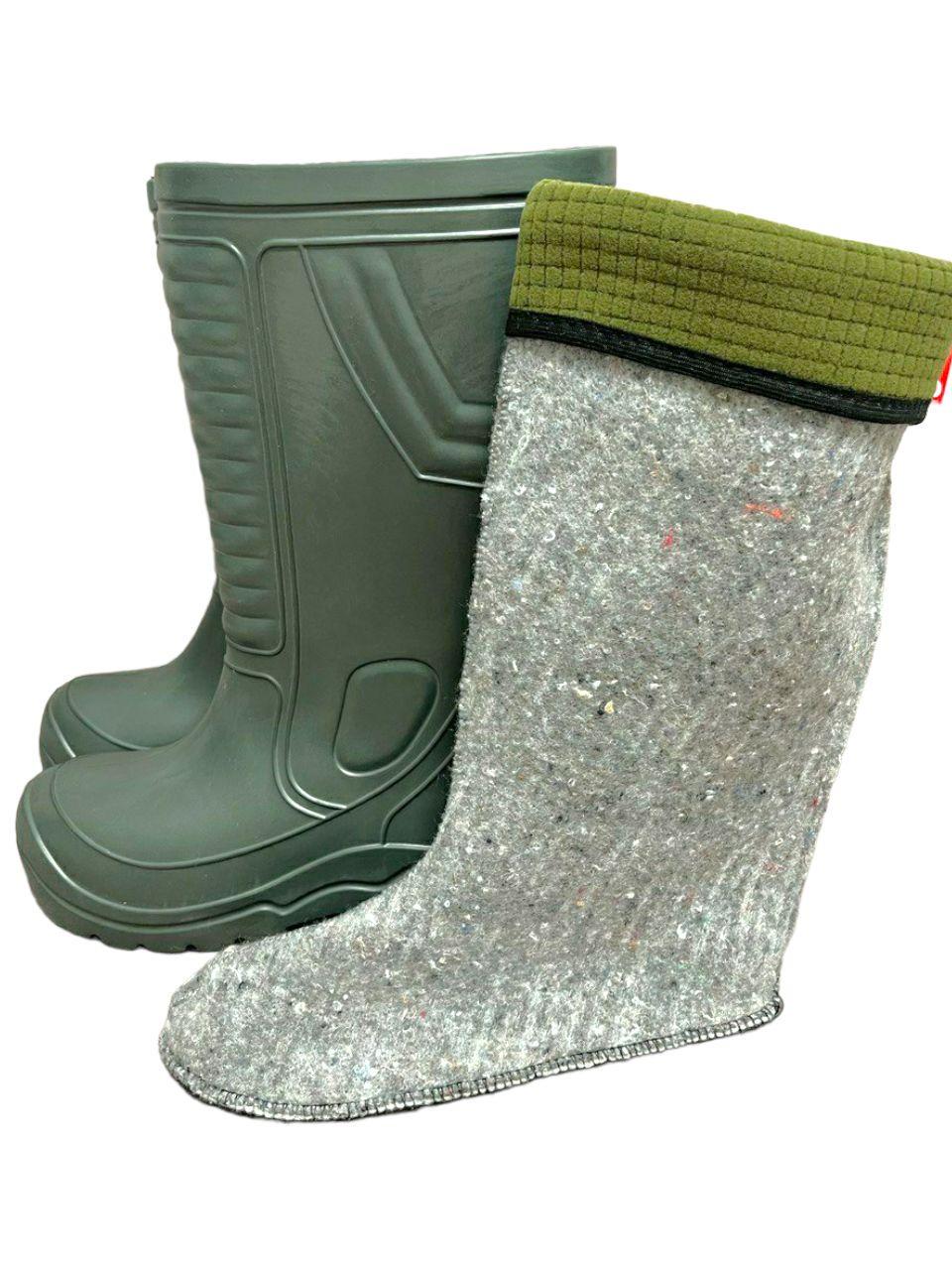 Чоботи зимові із шкарметками Jose Amorales зі вставкою р. 43-44 27 см Хакі (1522756927) - фото 6