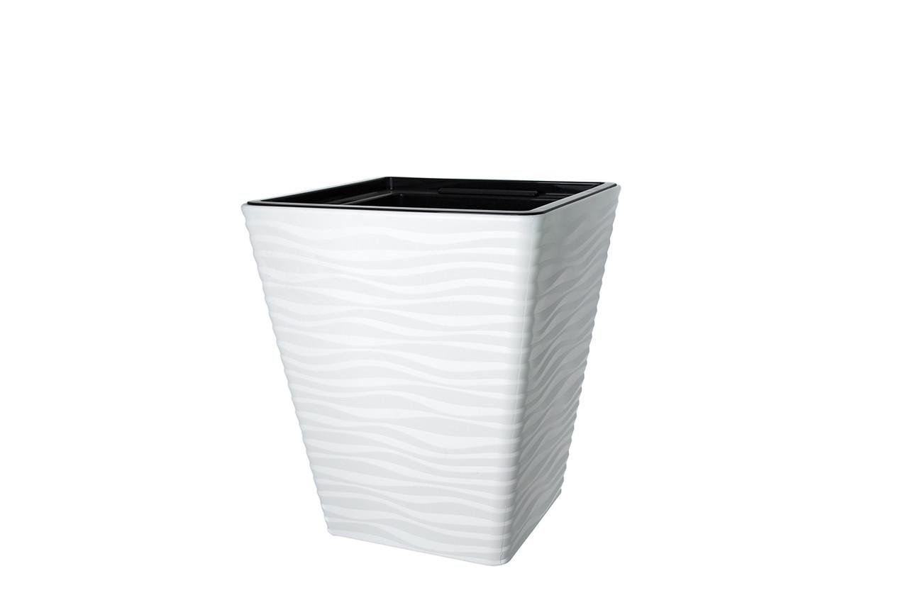 Горшок для цветов Form-Plastic Сахара Слим Дюны квадрат 49,9 л 35х64 см Белый (7752762900) - фото 1 Горшок для цветов Form-Plastic Сахара Слим Дюны квадрат 49,9 л 35х64 см Белый (7752762900) - фото 1