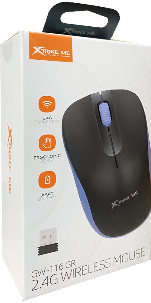 Компьютерная мышка беспроводная Xtrike ME GW-116 2,4G 1000dpi 3кн Grey (GW-116GY) - фото 3 Компьютерная мышка беспроводная Xtrike ME GW-116 2,4G 1000dpi 3кн Grey (GW-116GY) - фото 3