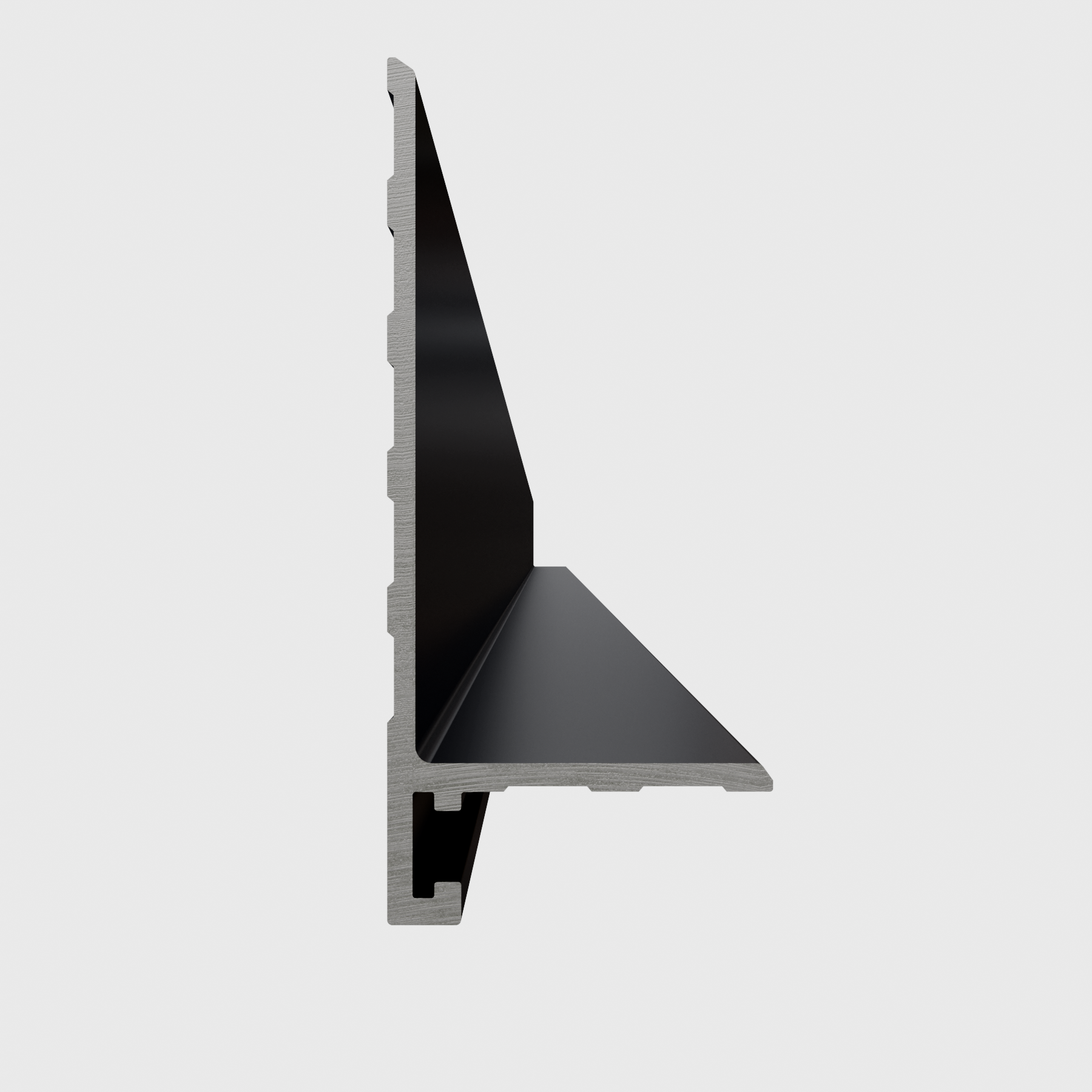 Микроплинтус алюминиевый Thinline SVM-317B 32x2600 мм Черный (25470498) - фото 8