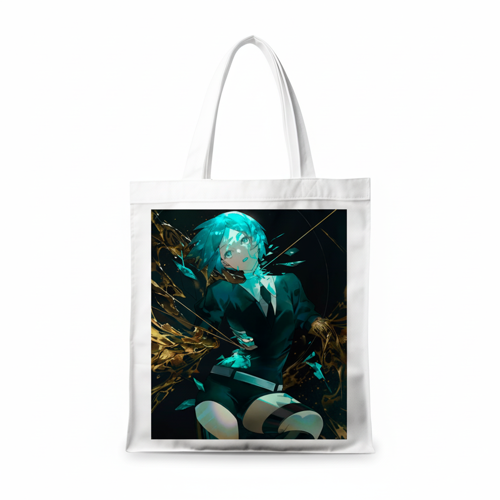 Сумка-шопер Land of the Lustrous Фосфофіліт з габардину Білий (26778)