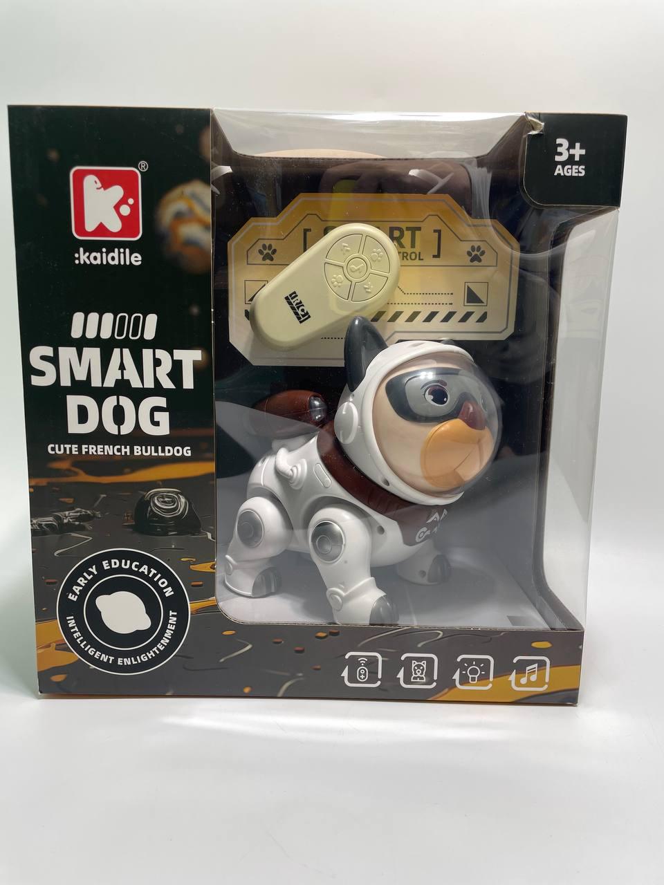 Игрушка Собачка на радиоуправлении озвучивание на английском языке/мелодии/интересные факты/подсветка - фото 3