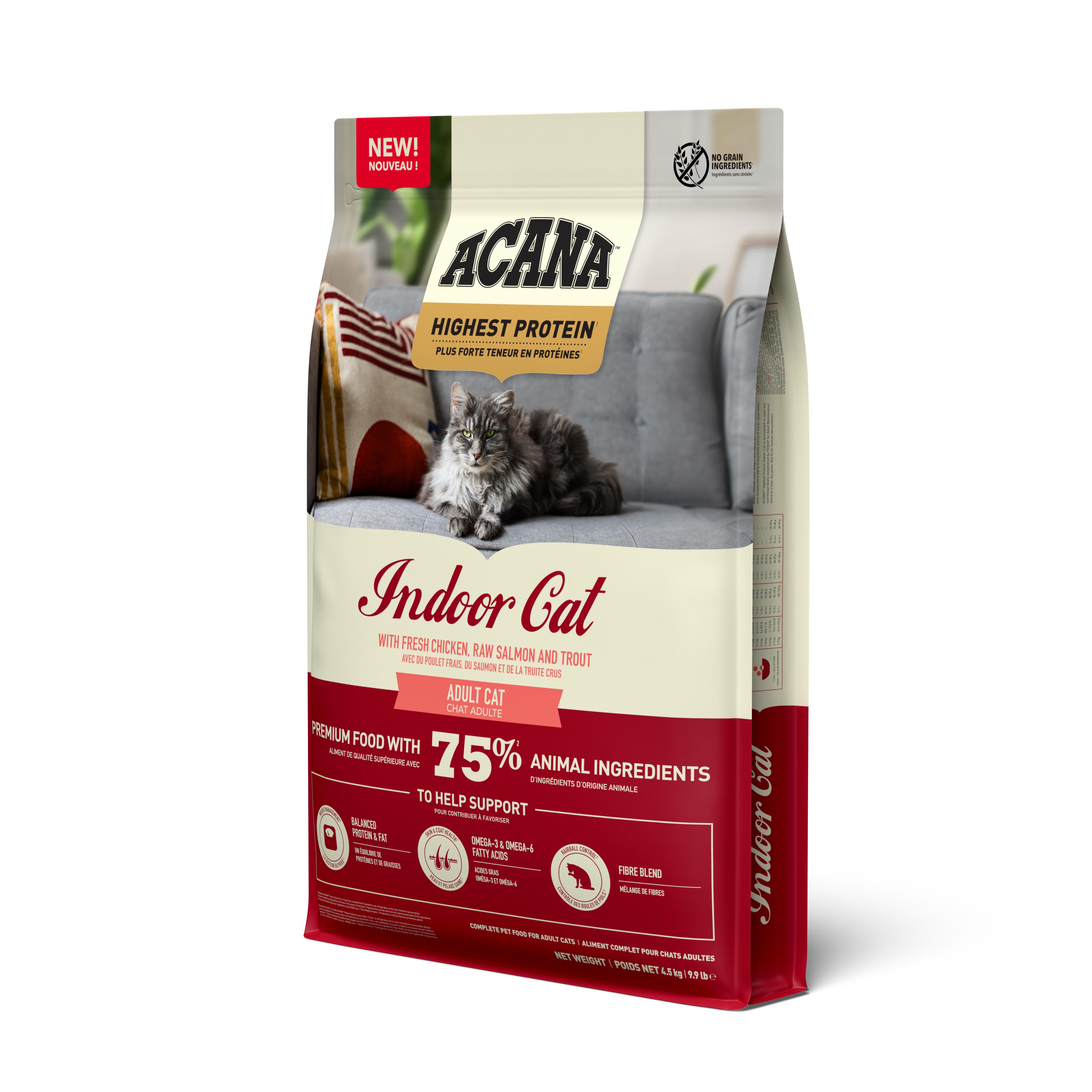 Корм сухий Acana Highest Protein Indoor Cat Recipe для дорослих котів з куркою 4,5 кг (a72398) Корм сухий Acana Highest Protein Indoor Cat Recipe для дорослих котів з куркою 4,5 кг (a72398)