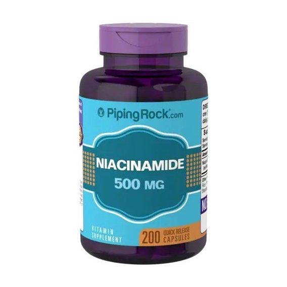 Ниацин Piping Rock Niacinamide B-3 500 мг 200 Caps