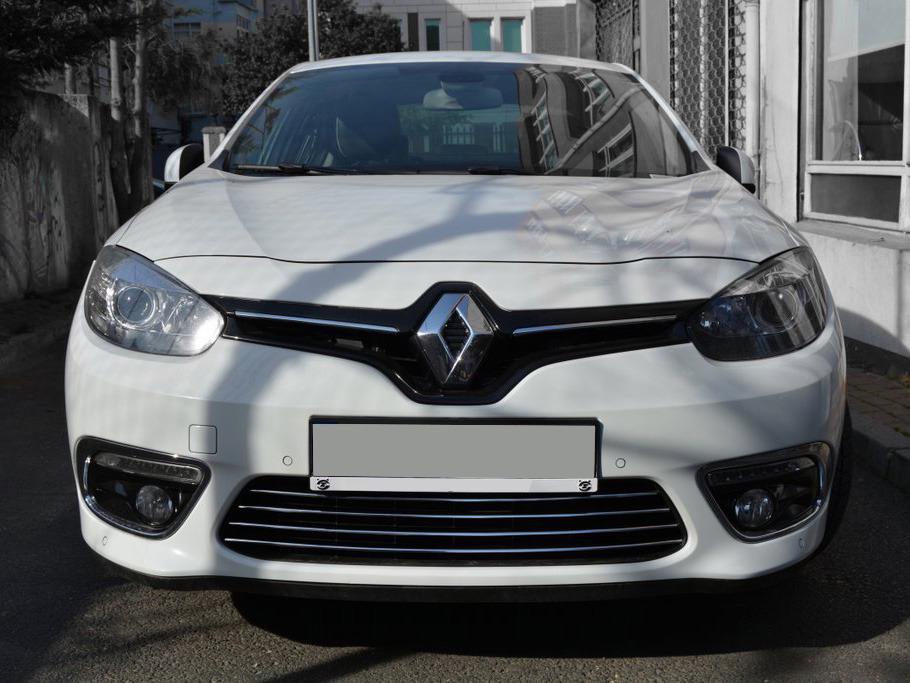 Накладка на решетку бампера Carmos для Renault Fluence 2009 гг. нержавеющая сталь - фото 2