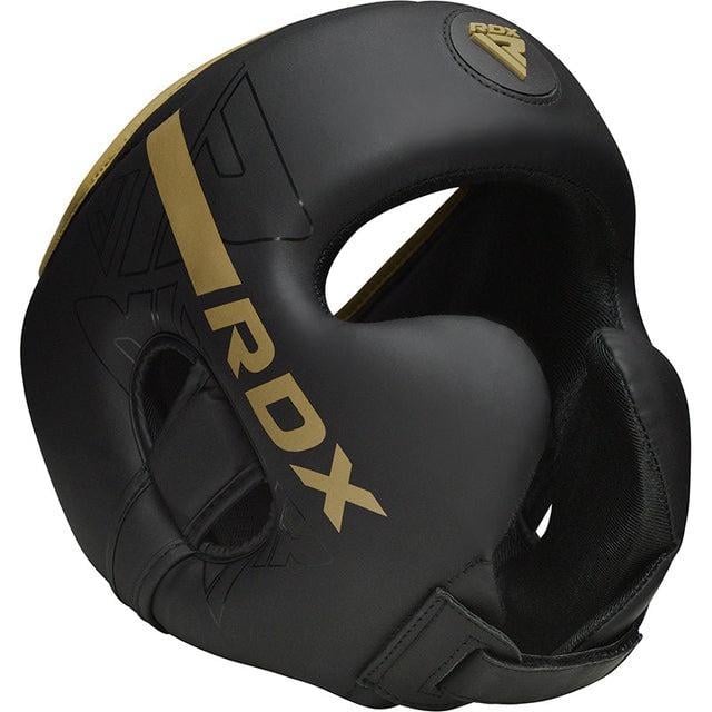 Боксерський шолом RDX F6 KARA S Matte Golden (HGR-F6MGL-S)