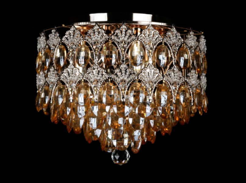 Хрустальная люстра L88203/400/3 Золото/Желтый (AN000249)