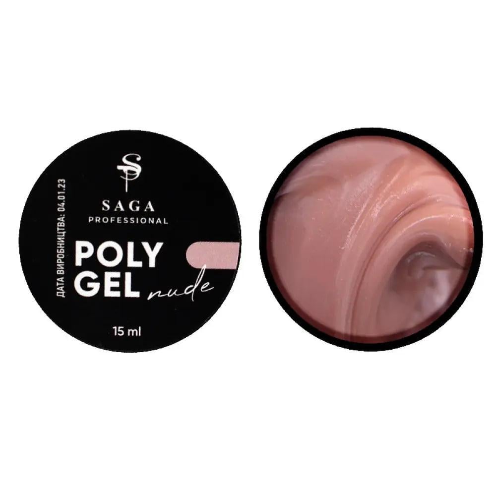 Полигель Saga 15 мл Нюдовый