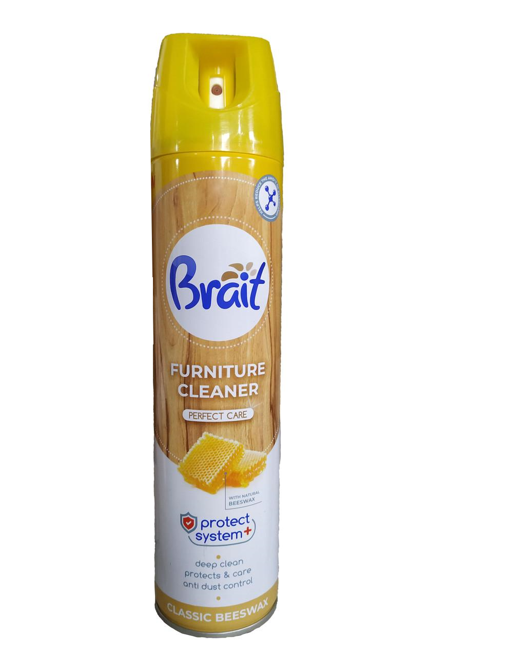 Засіб для догляду за дерев'яними меблями Brait Furniture Cleaner Classic Beeswax 350 мл - фото 2