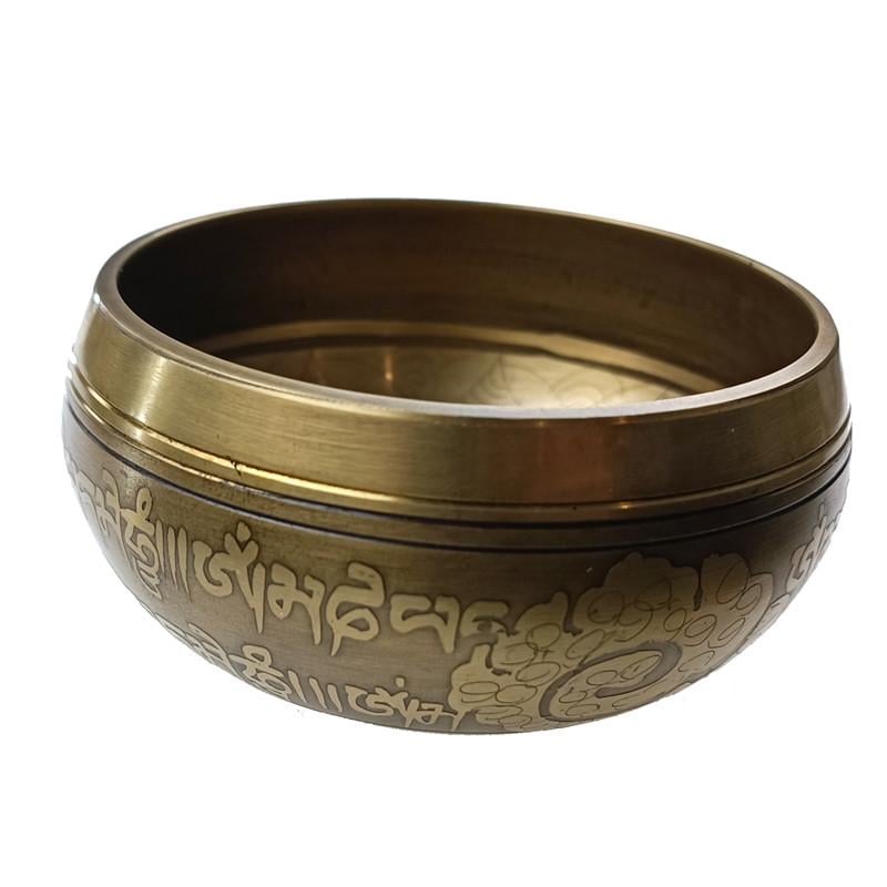 Чашка непальська що співає з мантрами 5,5х10,5 см Сірий (C5481) - фото 2 Чашка непальська що співає з мантрами 5,5х10,5 см Сірий (C5481) - фото 2