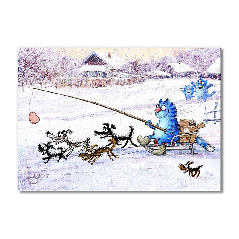 Модульная картина Доставка почты 1 модуль 60x90 см (_rinaz_20172220)