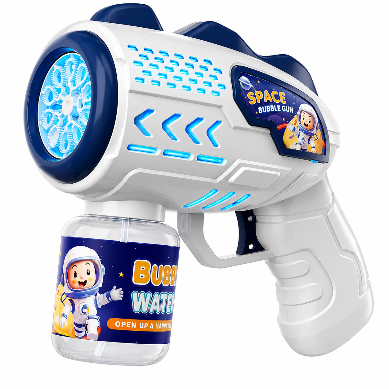 Пистолет с мыльными пузырями Bubblify Blaster Бело-синий (35140590)