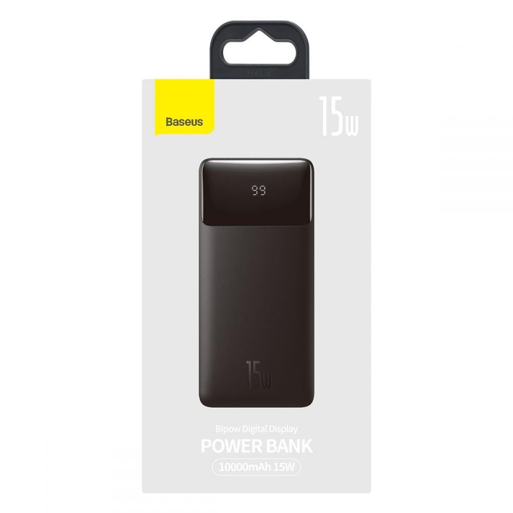 Повербанк Baseus Bipow Digital 10000 mAh 15W Black (PPDML-I01) - фото 2