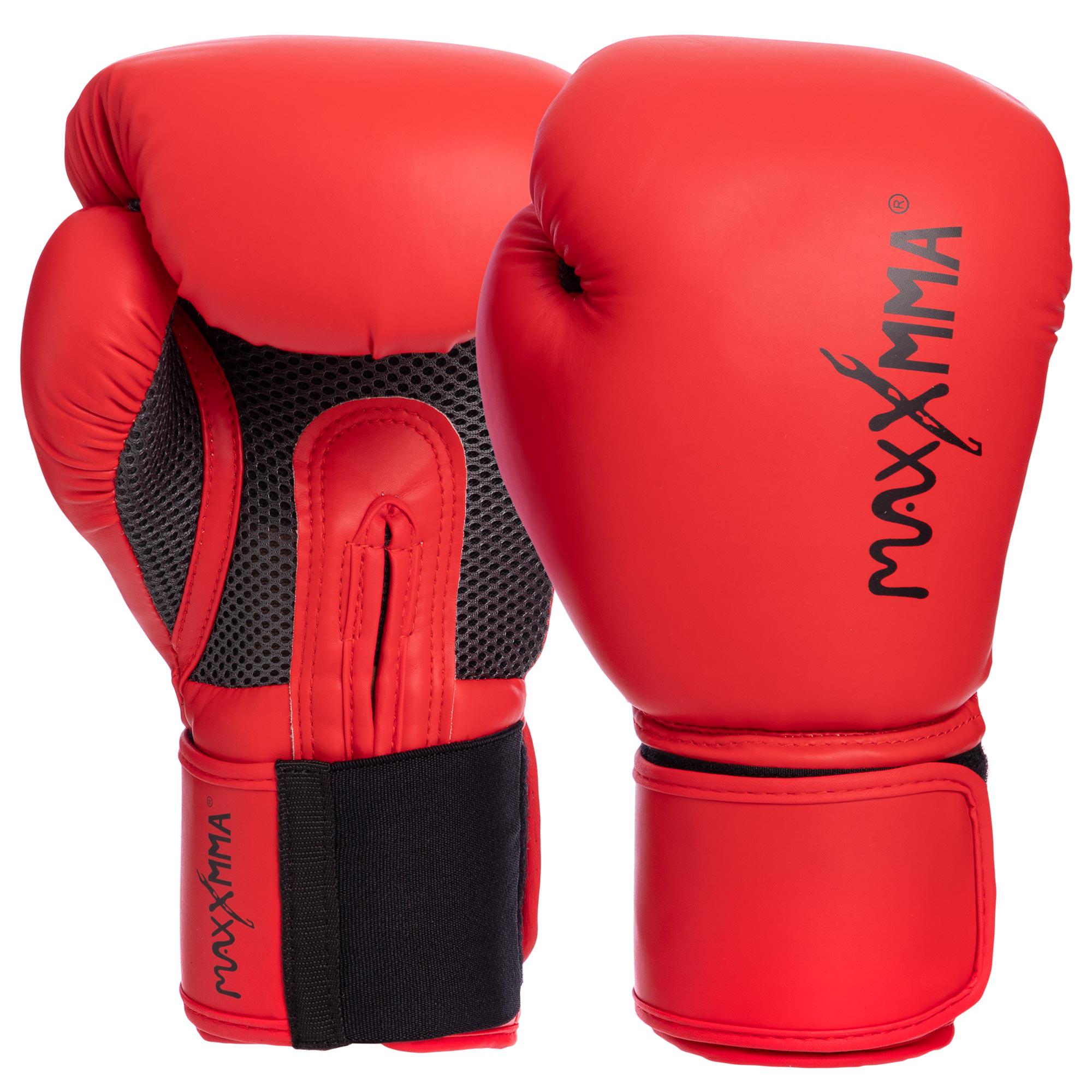 Перчатки боксерские XMMA PU GB01S р. 10 Красный (GB01S_Красный_10_унции)