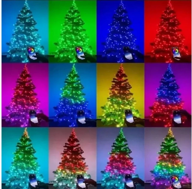 Гірлянда Роса нитка PRC з пультом на USB 100 LED 5050 RGB/Bluetooth 10 м (2348999879) - фото 3 Гірлянда Роса нитка PRC з пультом на USB 100 LED 5050 RGB/Bluetooth 10 м (2348999879) - фото 3