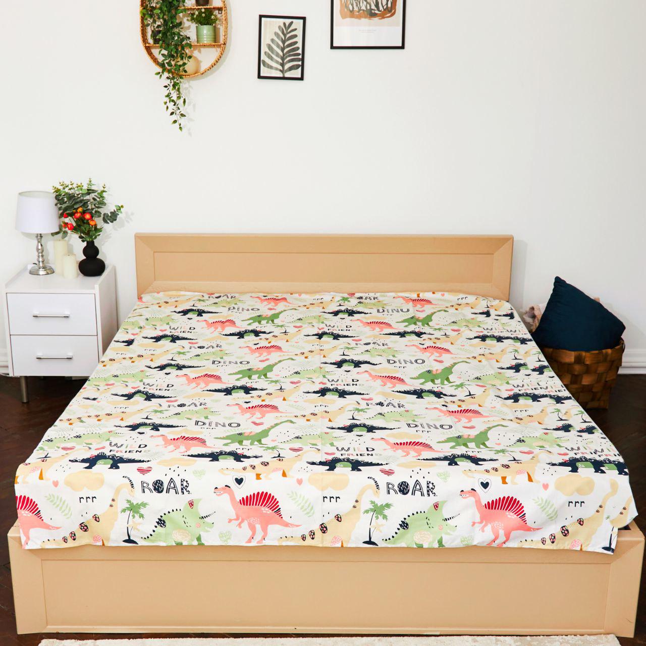 Простынь PaniPava Дино друг бязь 200х220 см (99881422) Простынь PaniPava Дино друг бязь 200х220 см (99881422)