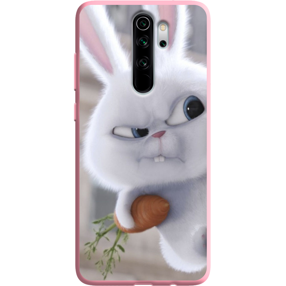 Чехол Boxface Xiaomi Redmi Note 8 Pro Rabbit Snowball Розовый силикон (38222-up1116-38668)
