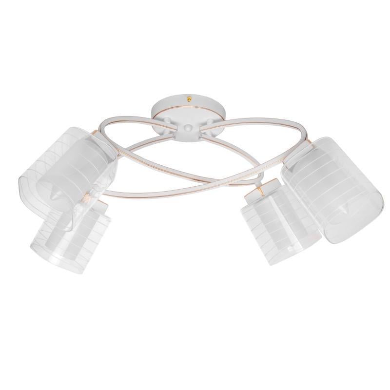 Люстра потолочная Brille в зал E14 40W WH LK-633C/4 23-301