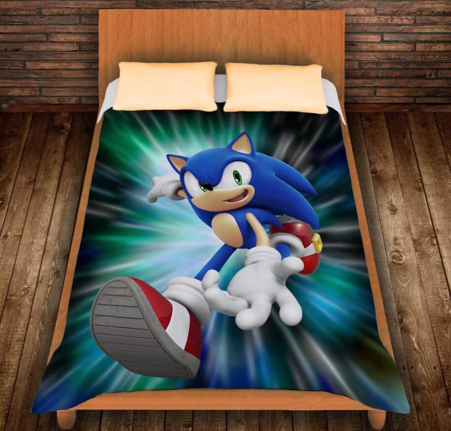 Плед с 3D принтом Соник Go 150x200 см (epi_0001)