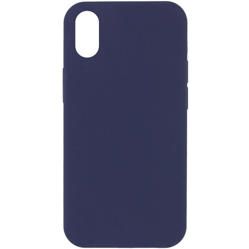 Протиударний Чохол Silicone Case Full Protective (AA) для Apple iPhone X / XS (5.8") Midnight Blue