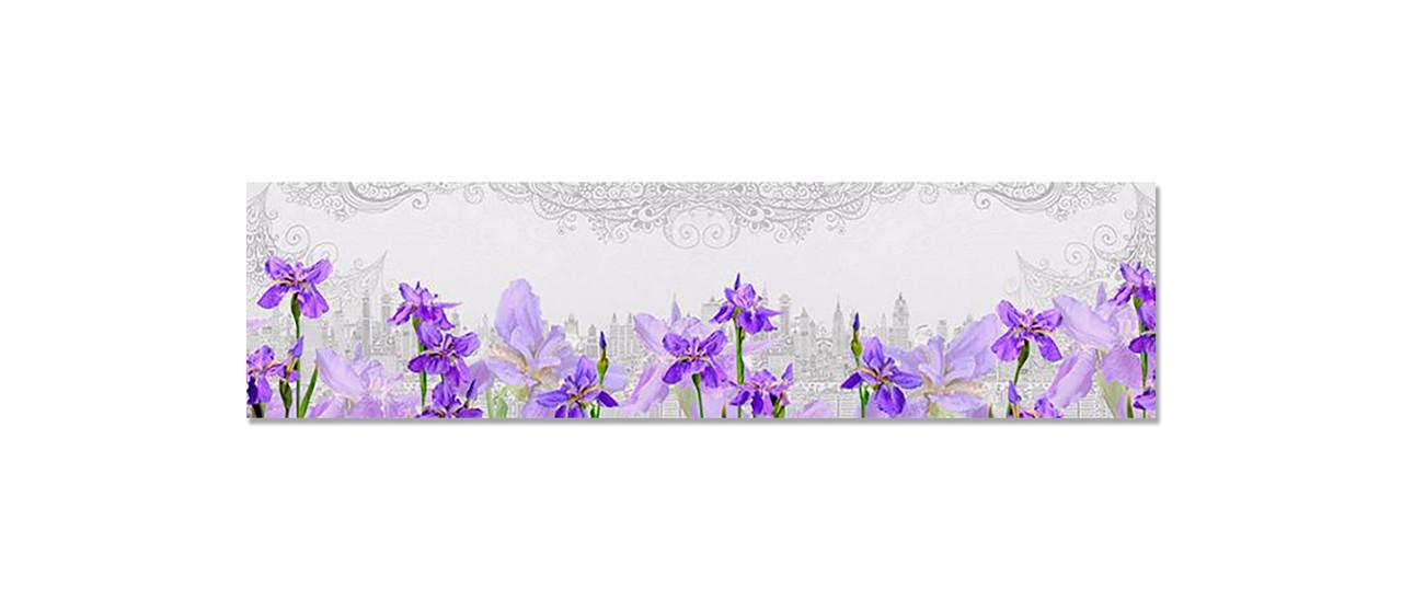 Наклейка виниловая на кухню Zatarga Ирисы акварельные 650х2500 мм (1283915695)