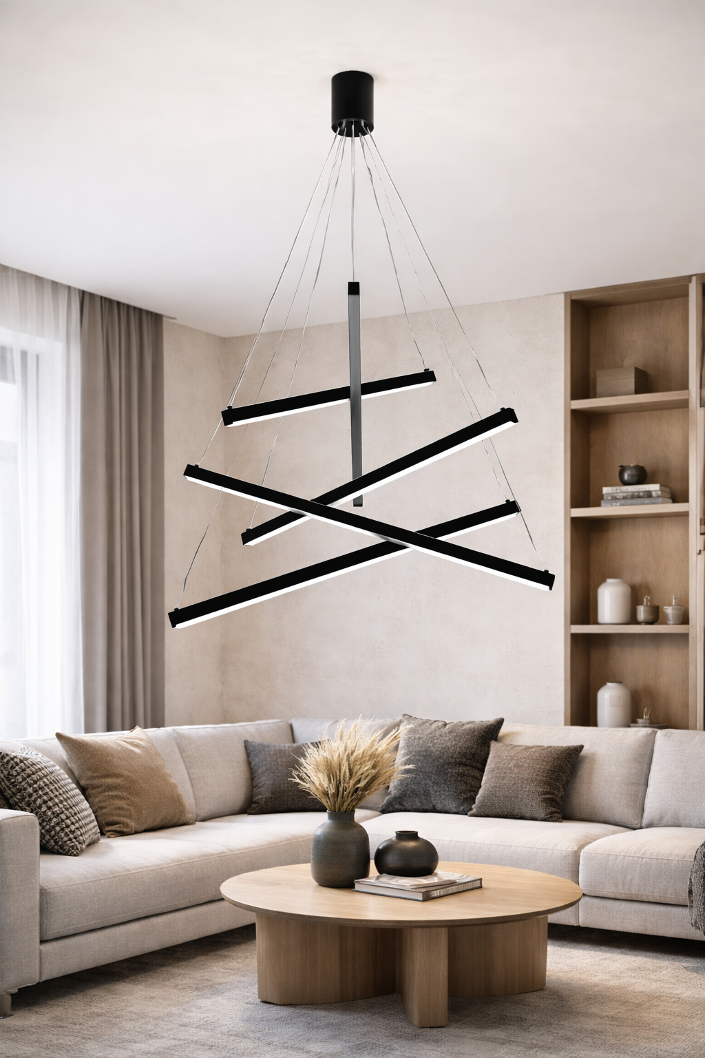 Люстра Axiom LED белый свет 67W (20260/5BK)