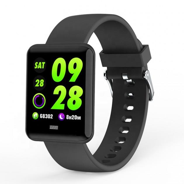 Смарт-годинник Lemfo B08 з вимірюванням артеріального тиску Чорний Смарт-годинник Lemfo B08 з вимірюванням артеріального тиску Чорний