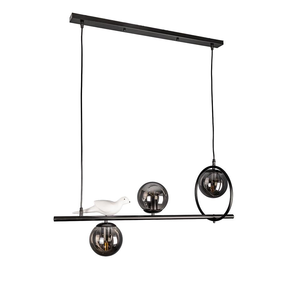 Люстра подвесная шары Levistella 761BS02-3 BK/BK черные плафоны Черный