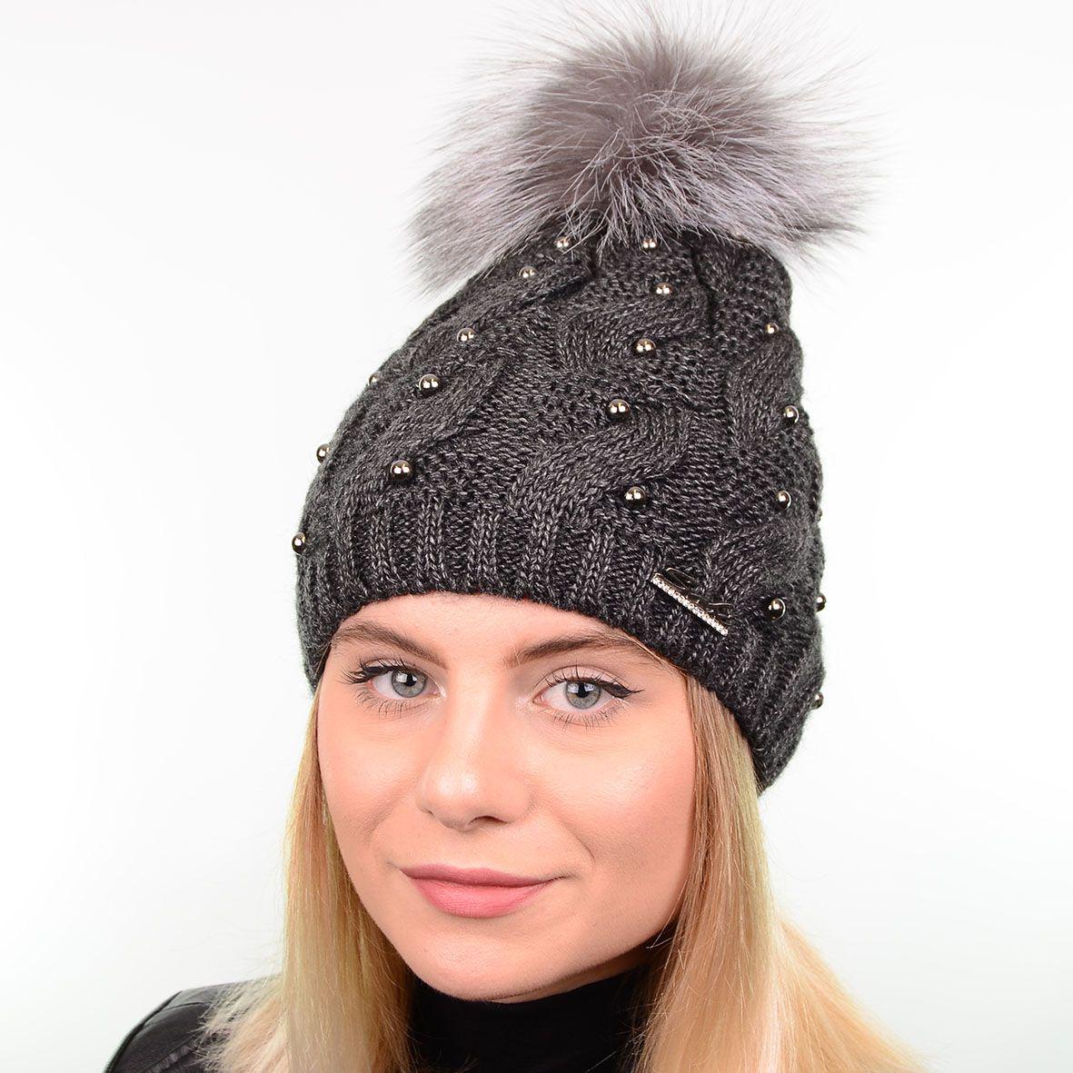 Шапка Nadin Sofi 180762 р. 56-58 Темно-сірий