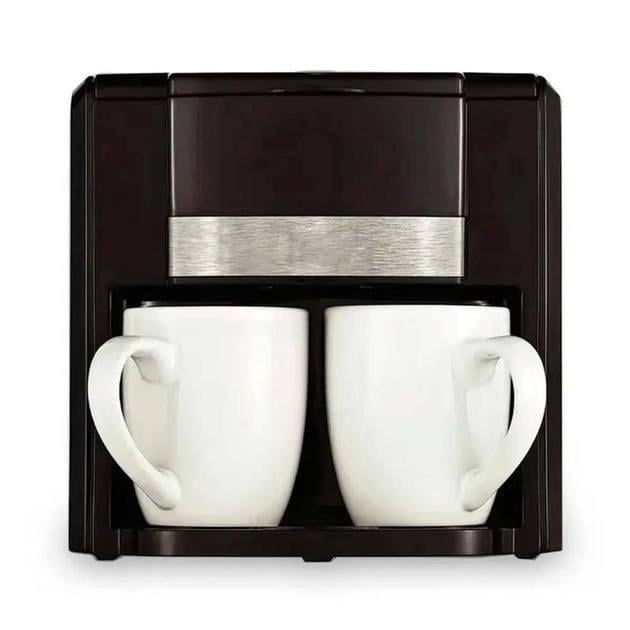 Кофеварка RAF R.115 с двумя керамическими чашками 650 Вт 420 мл Черный (612379)