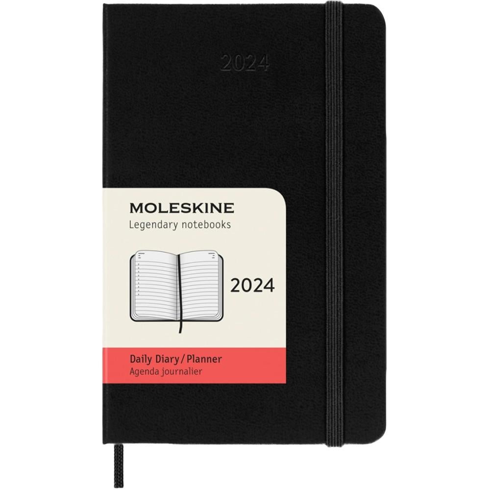 Щоденник Moleskine 2024 кишеньковий Чорний (DSB12DC2Y24)