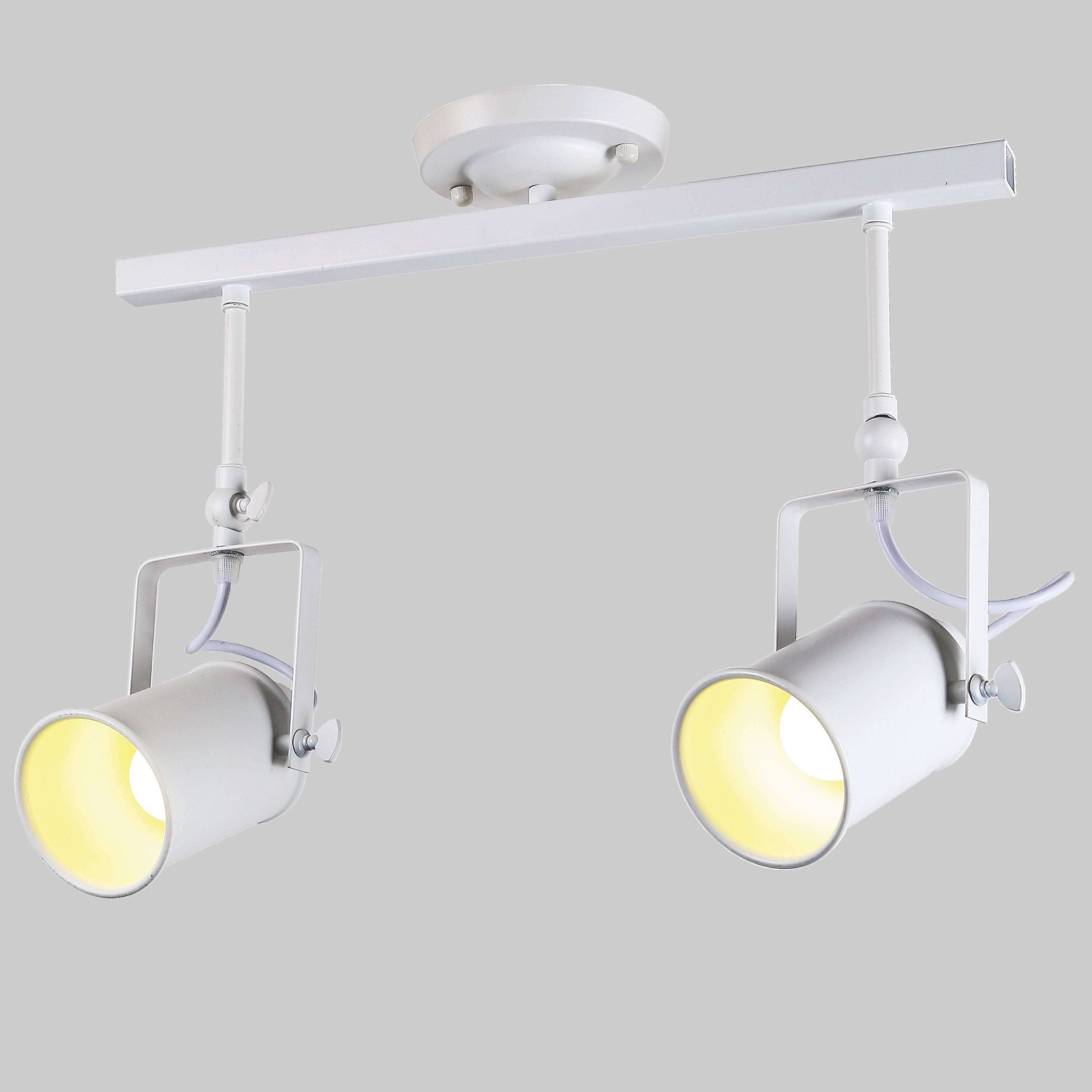 Люстра-прожектор на 2 лампы Белый (61-SD02-2 WH)