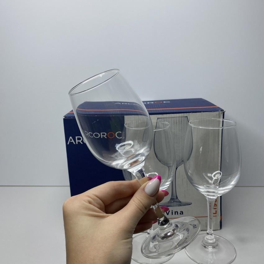Набір келихів для вина Arcoroc Vina L1967 260 мл 6 шт. (1946882954) - фото 4 Набір келихів для вина Arcoroc Vina L1967 260 мл 6 шт. (1946882954) - фото 4