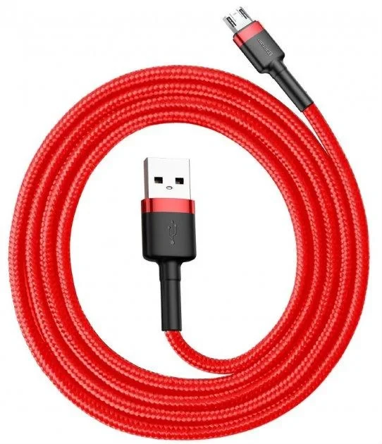 Кабель Baseus Cafule Micro USB 1m 2,4A Червоний - фото 6