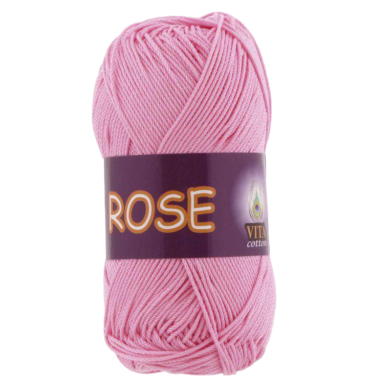 Пряжа Vita Cotton Rose 3933 розовый (3353)