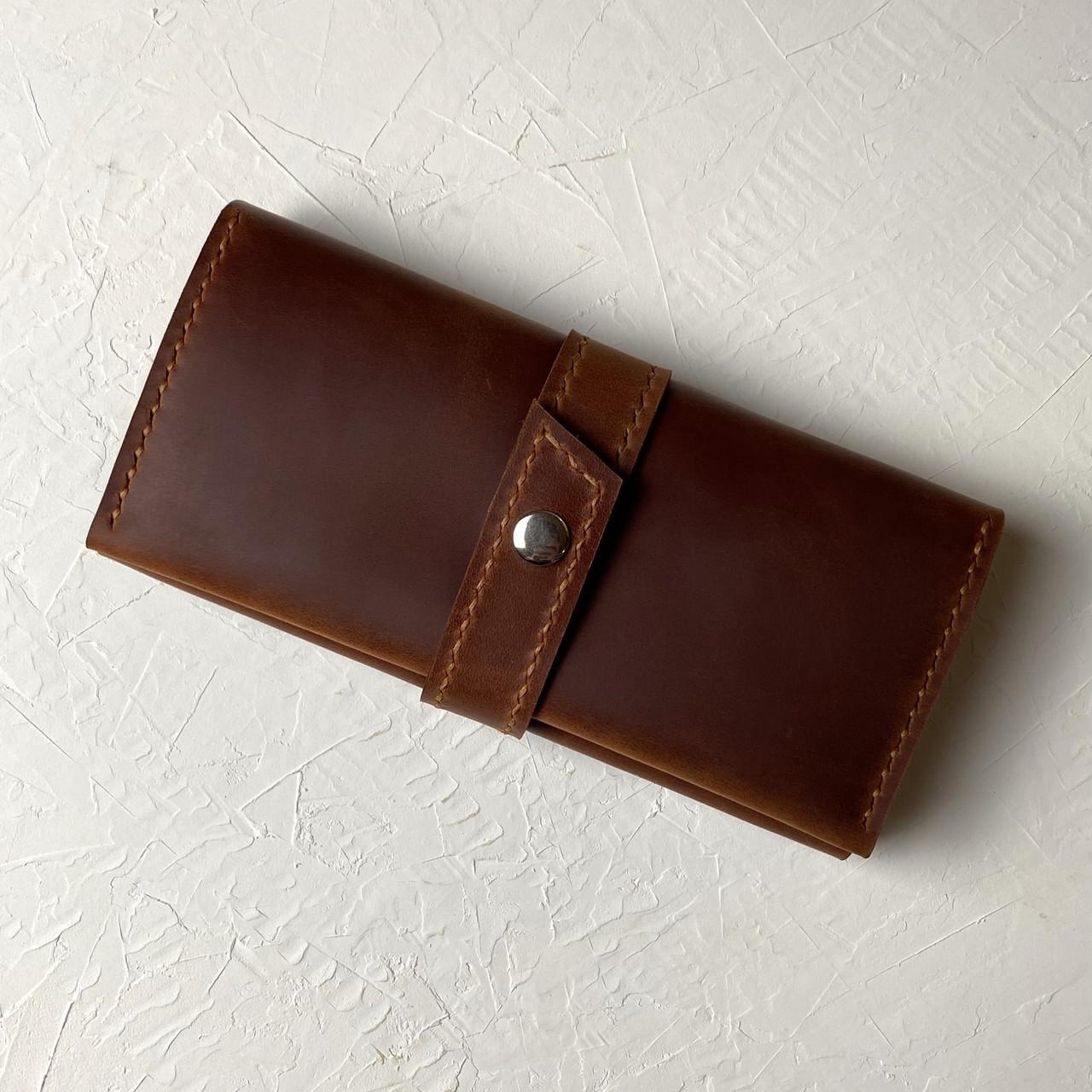 Кошелек женский Stedley leather Жаклин из натуральной кожи Коричневый (30639671)